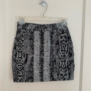 Snake print skirt from princess Polly